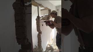 DoppeltürDurchbruch werkstatt holzwerken handwerk werkstatt diy holz abriss renovation [upl. by Damaris]