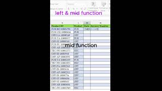 Mastering Excel LEFT amp MID Functions Explained [upl. by Aerdnaid525]