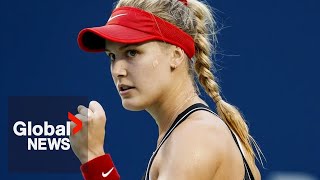 Canadian tennis star Eugenie Bouchard makes pro pickleball debut [upl. by Martine283]