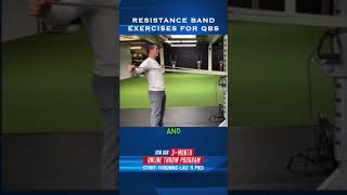 Improve Your Throwing Power With These Resistance Band Exercises For Quarterbacks workout [upl. by Ollayos]