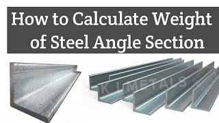 How to calculate weight of steel angle [upl. by Lilyan]