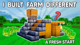 A FRESH START WITH MOST SYSTAMATIC FARM in Minecraft 121 [upl. by Templeton]