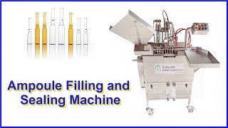 Ampoule filling and sealing machine AFS 30 [upl. by Zehc]