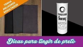 Dicas para tingir tecidos de preto [upl. by Lsil]