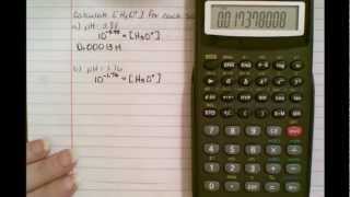 Calculate pH of hydronium concentration [upl. by Dong914]