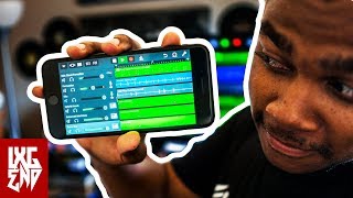 How To Make A FULL Song On iPhone Garageband iOS Tutorial  Studio Vlog [upl. by Alissa]