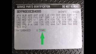 How to Find Your CADILLAC Paint Code [upl. by Zzaj182]