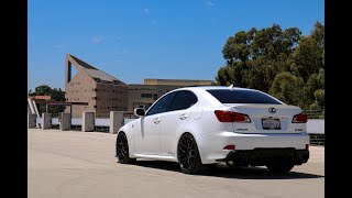 Lexus IS350 HKS Exhaust with Megan Racing Midpipe  Exhaust Mic [upl. by Nomrac]