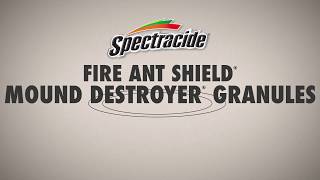 How to Control Fire Ant Mound in Your Yard with Spectracide Fire Ant Shield Mound Destroyer Granules [upl. by Lseil]