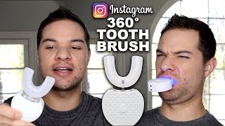 Trying Instagram Products VWhite 360 Degree Toothbrush [upl. by Thissa]