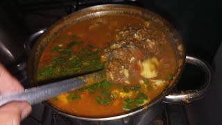 CALDO DE CARNE MOÍDA COM OVOS E FARINHA DE MANDIOCA [upl. by Ocsisnarf]