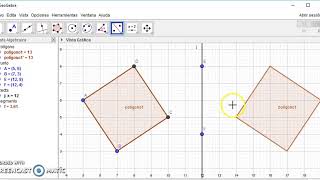 Simetria Axial en GeoGebra [upl. by Koressa]