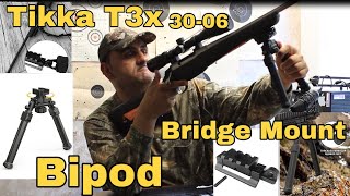 CVLIFE 811 inch Bipod and Bridge Mount For My Bolt Action Rifle  Tikka T3x Superlite 3006 [upl. by Rowley]