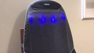 REVIEW HoMedics Shiatsu Max 20 Back and Shoulder Massager  Adjustable Massage Chair [upl. by Torrin]