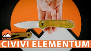 Civivi Button Lock Elementum Folding Knife  Quick Look [upl. by Elletsyrk]