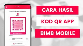 Cara Hasilkan Kod QR DuitNow Bank Islam Di Aplikasi BIMB Mobile Untuk Terima Bayaran Dari Orang Lain [upl. by Esenahs587]