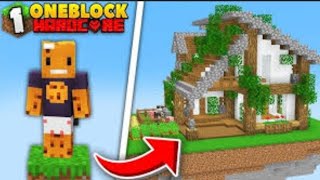 I make a big luxury house in my Minecraft one block world Minecraft Hindi S3 EP33 [upl. by Ijneb947]