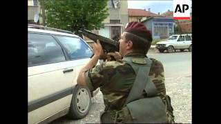 YUGOSLAVIA KOSOVO KFOR TROOPS PROTECT SERB FAMILY [upl. by Iturk]