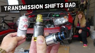 TRANSMISSION SHIFTS HARD SLIPPING HOW TO CLEAN TRANSMISSION SOLENOID [upl. by Mabelle]