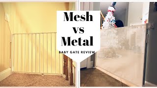 Beberoad baby gate vs Regalo traditional metal stair gate review [upl. by Prince]