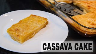 Easy Cassava Cake Recipe  Cassava Cake with Macapuno [upl. by Ayotnom]