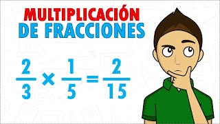 MULTIPLICACIÓN DE FRACCIONES Super fácil  Para principiantes [upl. by Iatnohs]