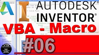 AutoDesk INVENTOR VBA 06  Data Type [upl. by Melvina]