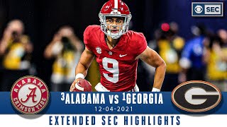 3 Alabama vs 1 Georgia  SEC Championship Extended Highlights  CBS Sports HQ [upl. by Svirad]