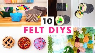 10 Easy DIYs Made From Felt  HGTV Handmade [upl. by Whitver]