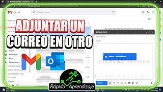 Como adjuntar un correo en otro correo  Gmail  Hotmail [upl. by Sukey]