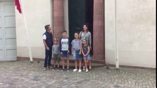 Crown Prince Frederik Crown Princess Mary and their children visit Faaborg Museum [upl. by Melise511]