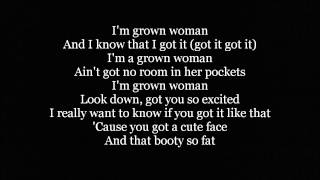 Beyonce  Grown Woman Lyrics [upl. by Lauer]