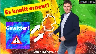 Achtung Gewitter und Unwetter im Norden Mitte und Süden sommerlich warm bis heiß JuliPrognose [upl. by Joub]