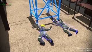 Mobile scaffold Incident  Safety Animation [upl. by Ribak]