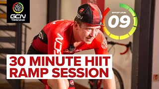 30 Minute HIIT Ramp Session Indoor Cycling Workout [upl. by Erbas223]