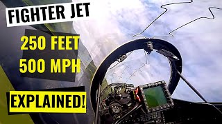 Low Level IN COCKPIT  EXPLAINED by the RAF Instructor Pilot [upl. by Jania390]