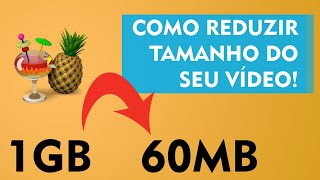 👨🏻‍🏫 TUTORIAL  Como reduzir tamanho de vídeo SEM PERDER QUALIDADE  fácil e rápido [upl. by Kylie501]