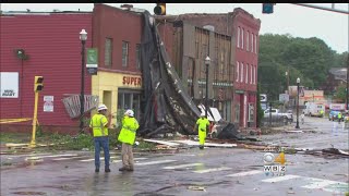 Webster Hit By Tornado As Severe Thunderstorms Roll Through Massachusetts [upl. by Verla]