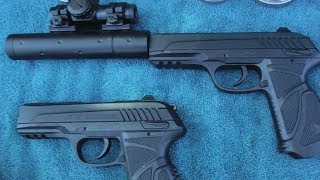 Gamo PT85 Socom Air Pistol Modification to Make it More Accurate [upl. by Fonsie]