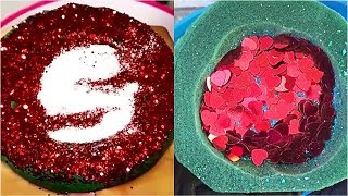 CRUSHING SOAKING FLORAL FOAM GLITTER BOMB ASMR  SATISFYING VIDEO 6 [upl. by Enairb882]