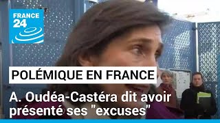 Polémique en France  la ministre OudéaCastéra dit avoir présenté ses quotexcusesquot aux enseignants [upl. by Marcelline248]