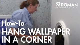 How to Hang Wallpaper in a Corner [upl. by Rehpotsihrc3]