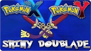 Pokemon X amp Y Evolving Shiny Honedge Into Doublade [upl. by Idnat281]