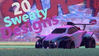 20 SWEATY Octane Designs in Rocket League [upl. by Admama]