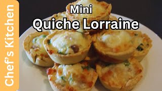 Quiche Lorraine chefmaster originalauthentic recipe French tart with filling cream egg with etc [upl. by Rodger160]