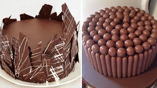 Most Satisfying Chocolate Cake Idea Recipe  Perfect Chocolate Cake Decorating Tutorial  So Yummy [upl. by Nyllewell19]