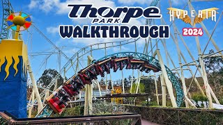 THORPE PARK 2024 Walkthrough  Every Ride Area and Attraction March 2024 4K [upl. by Onairotciv]