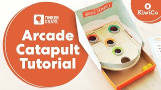 Make an Arcade Catapult  Tinker Crate Project Instructions  KiwiCo [upl. by Enwad]