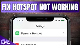 How to Fix iPhone Hotspot Not Working Issue  Guiding Tech [upl. by Therese]