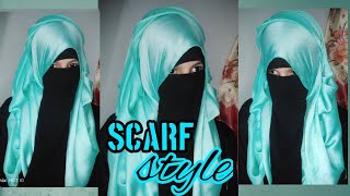 stylish scarf style  how to wear stylish Hijab with Niqab Patti [upl. by Rees]